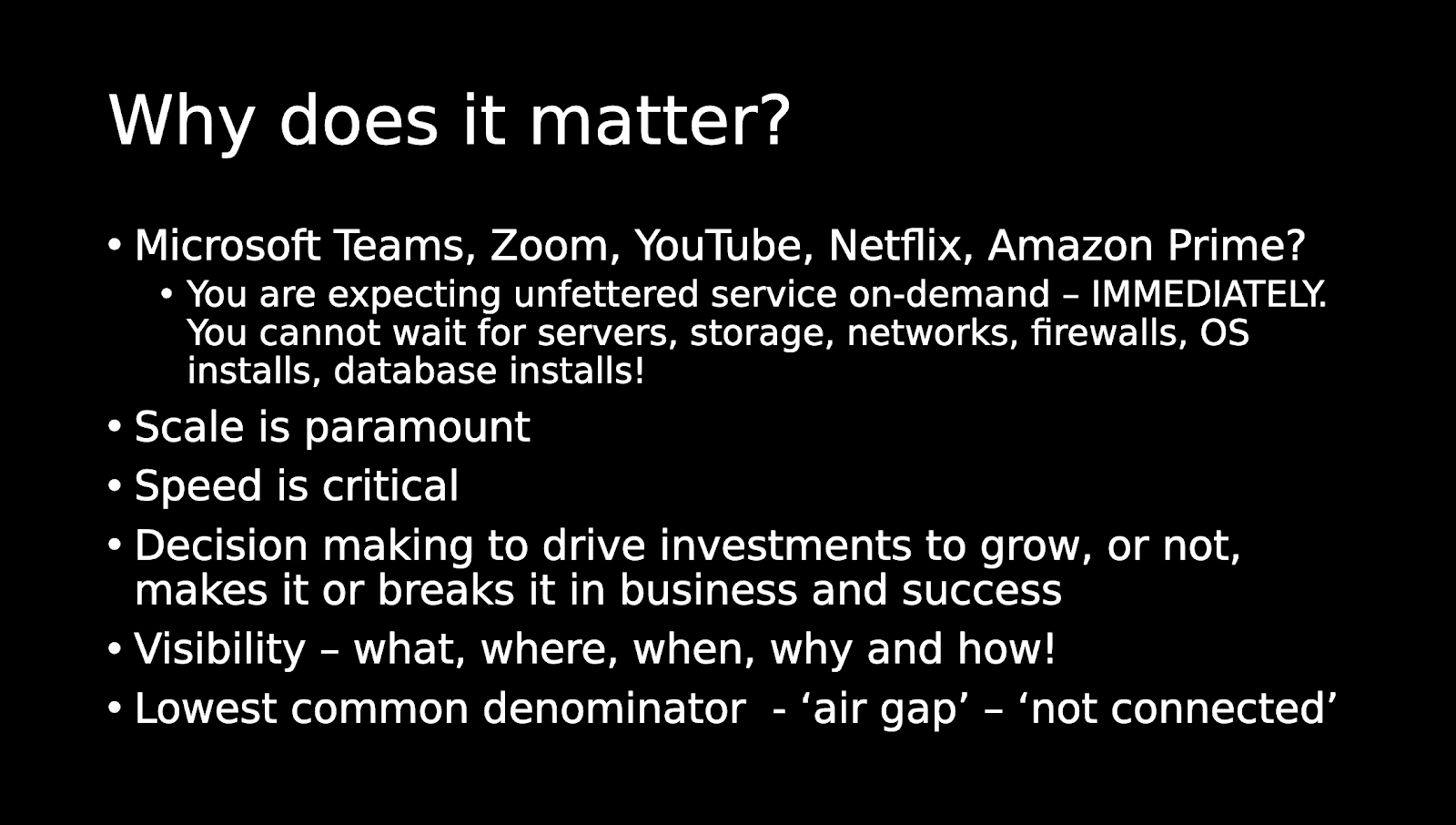 Why does it matter? slide