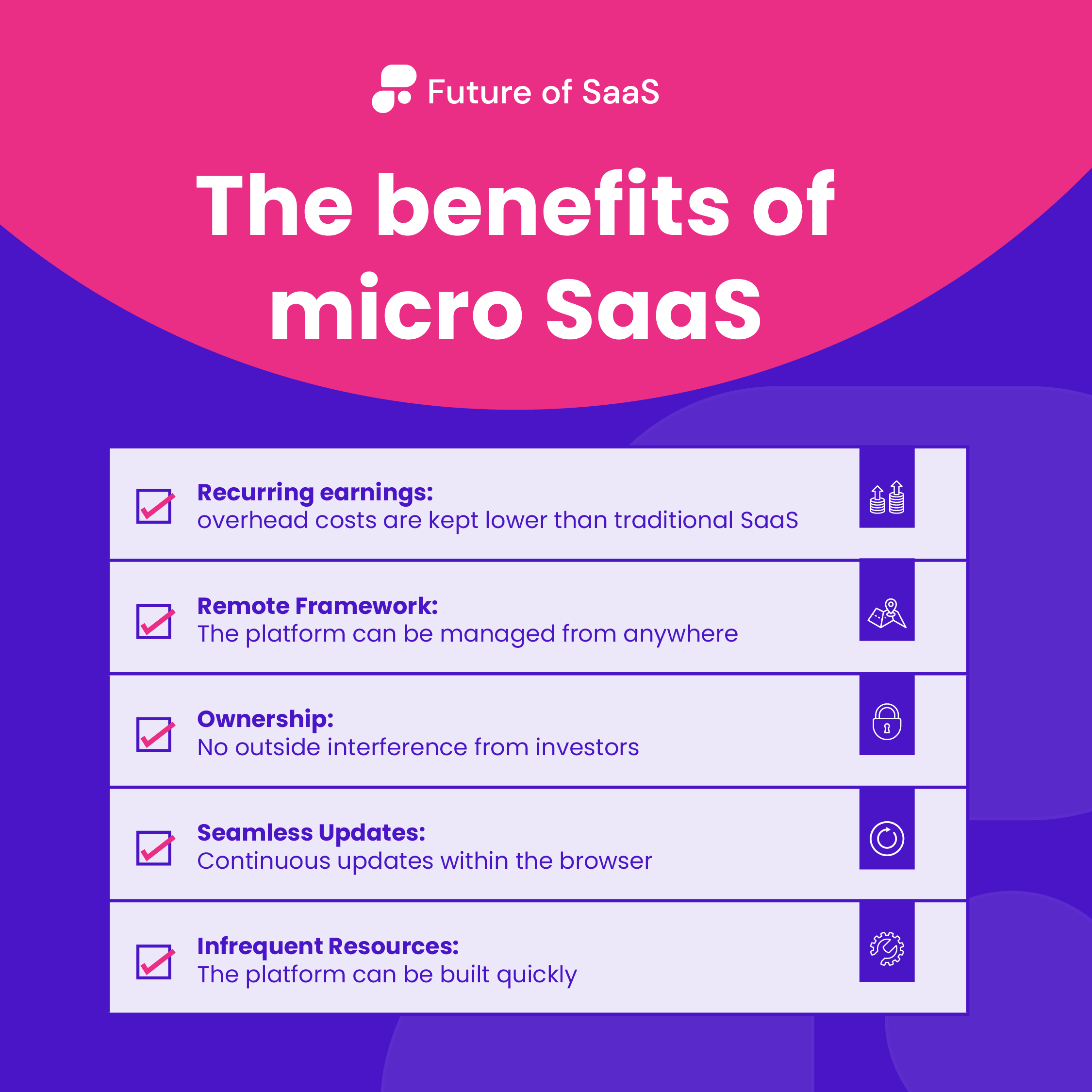 The benefits of micro SaaS
