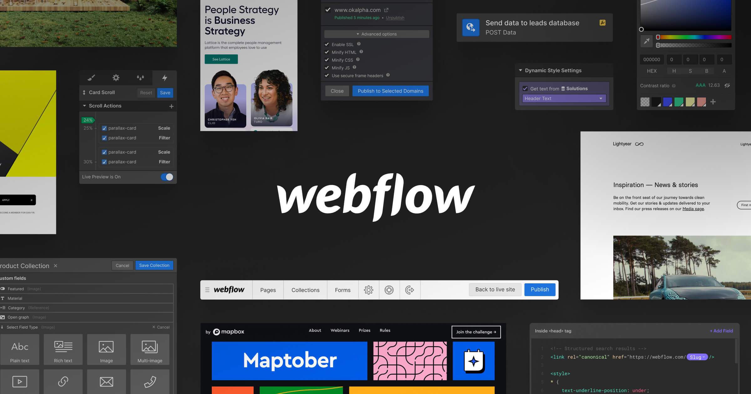Webflow software